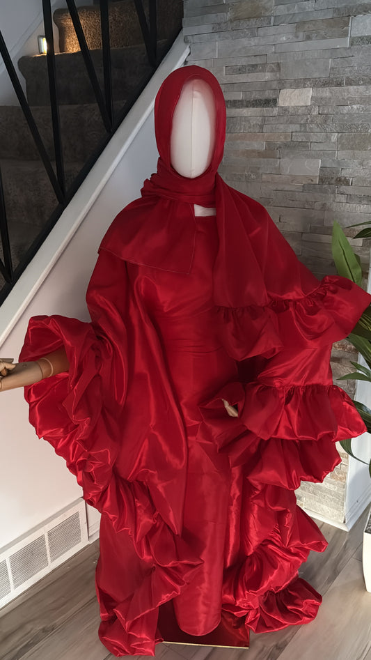Satin butterfly kaftan