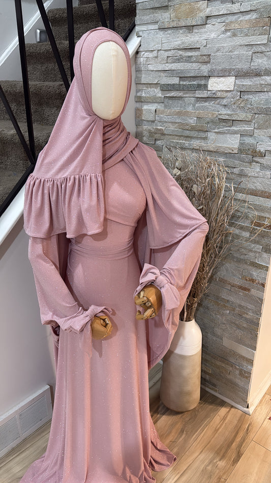 Glitter bow kaftan